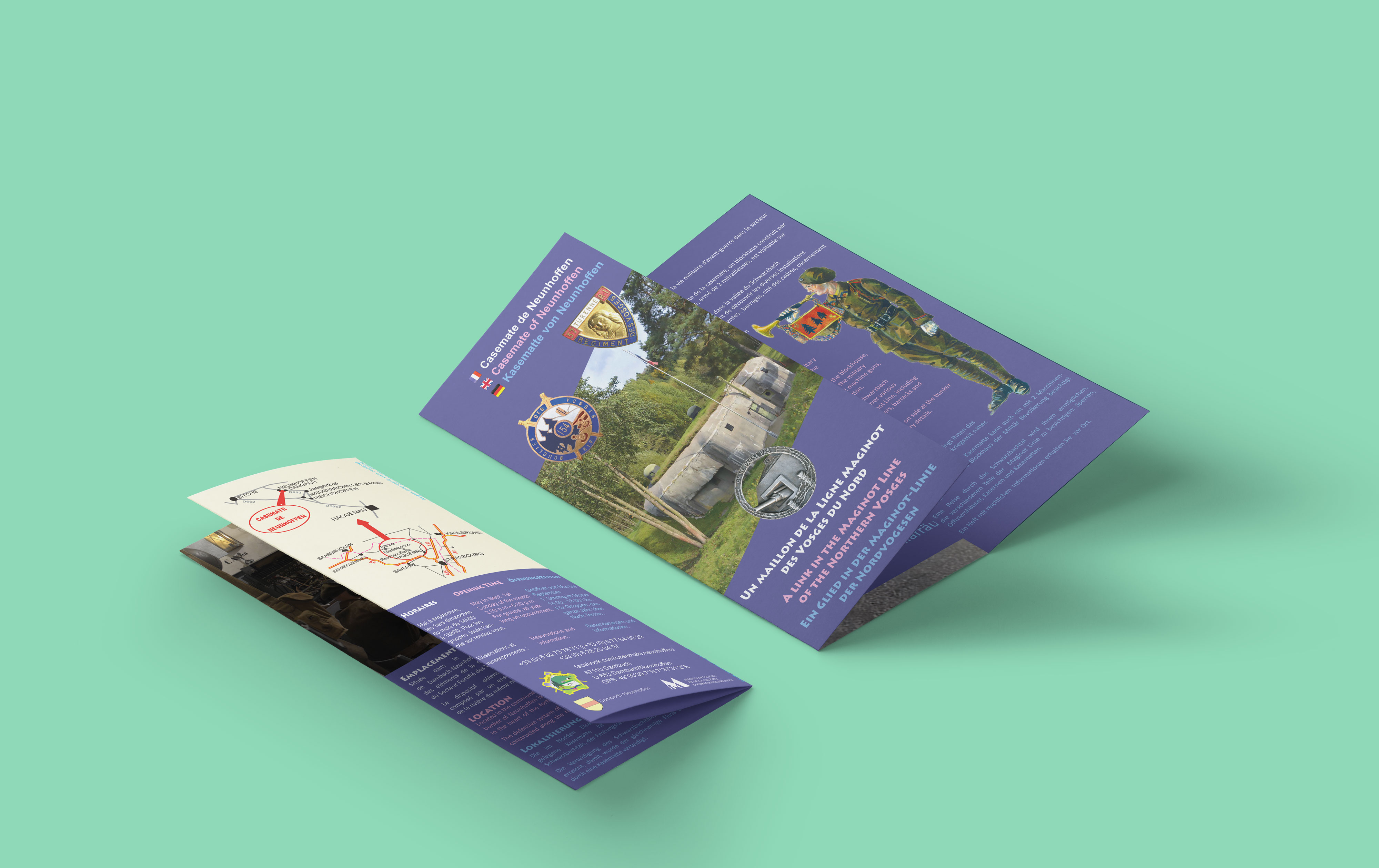 tri-fold brochure Ligne MAginot Dambach-Neunhoffen